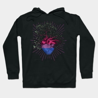 Bisexual Heart Tree of Life Hoodie